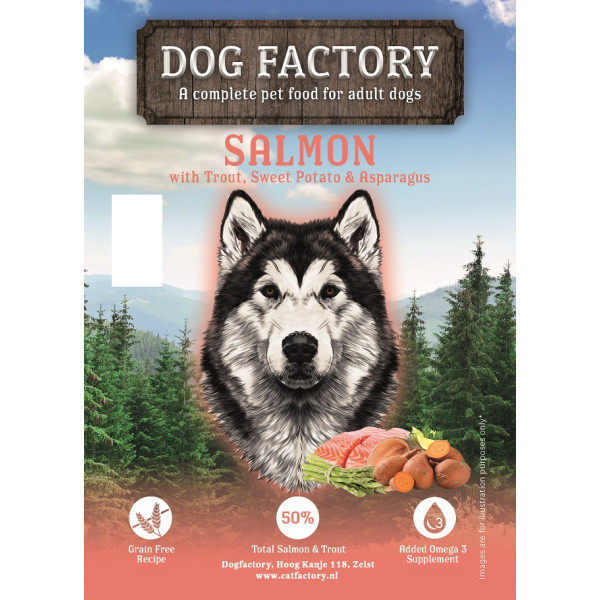 Dogfactory Adult medium Salmon 2 kg