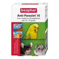Beaphar anti parasiet 10 knaagdier / vogel