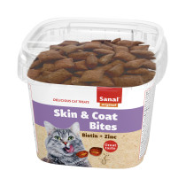 Sanal snack kat skin & coat bites cup 75 gram